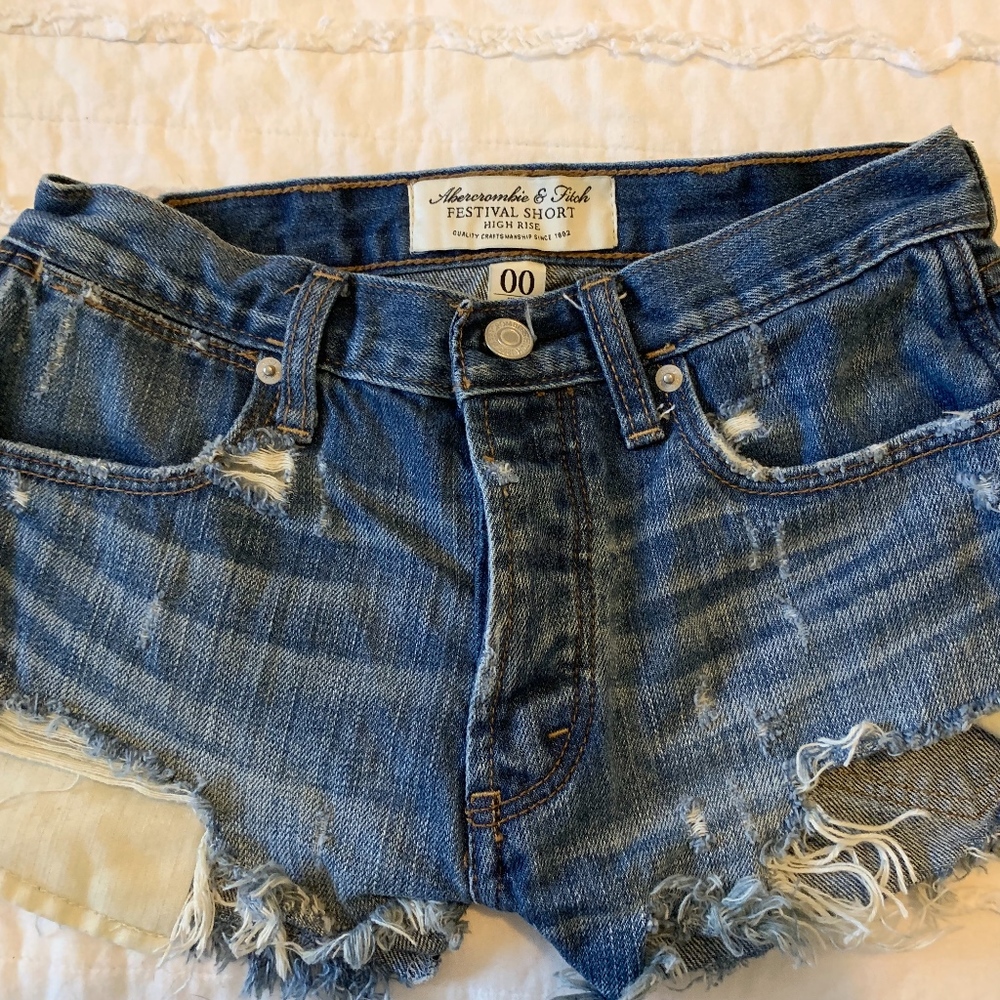 Ripped Jean shorts